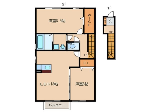 ラフィナートⅡの物件間取画像